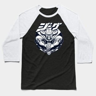 Jeeg Robot Black and White version Baseball T-Shirt